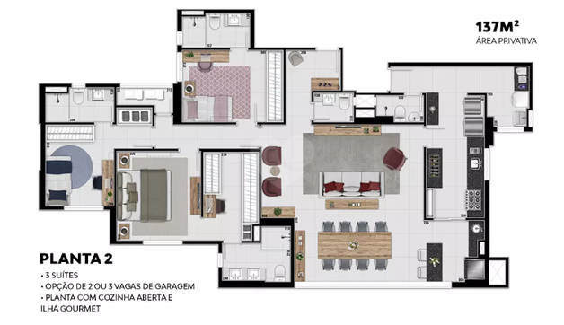 Apartamento 137m²