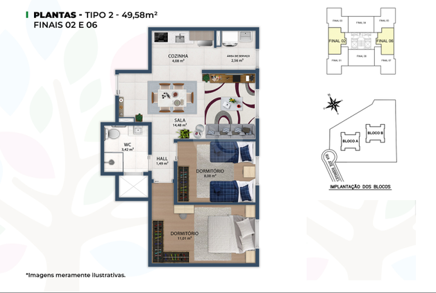 Apartamento 49m²