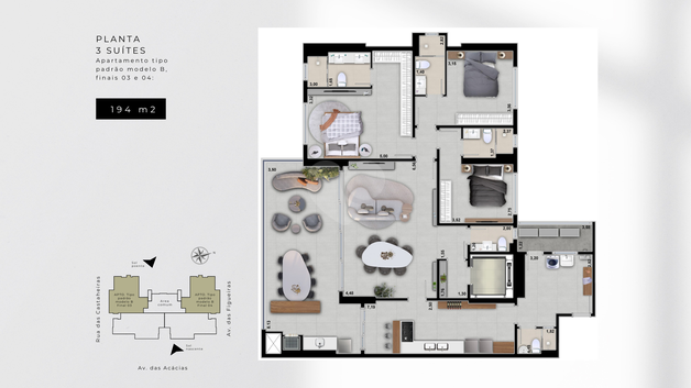 Apartamento 194m²