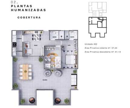 Apartamento 57m²