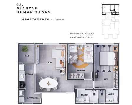 Apartamento 64m²