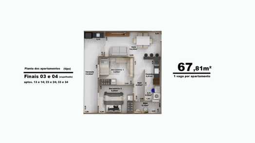 Apartamento 67m²