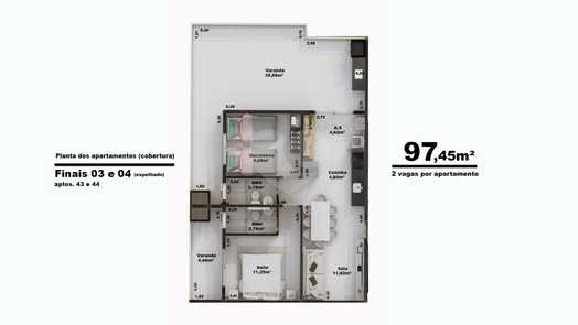 Apartamento 97m²