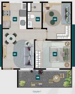 Apartamento 47m²