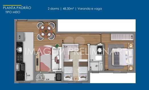 Apartamento 48m²