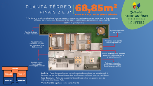 Apartamento 68m²