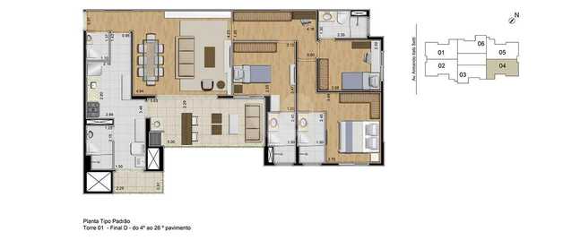 Apartamento 118m²