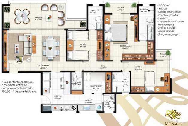 Apartamento 120m²