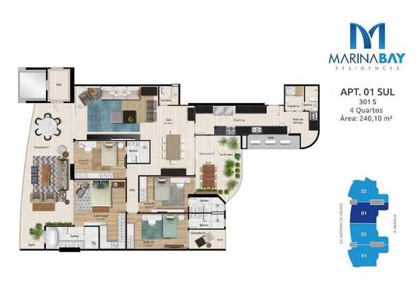 Apartamento 240m²