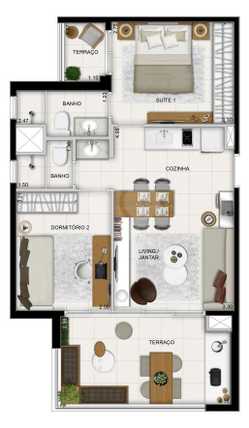 Apartamento 59m²