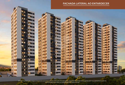 Fachada Lateral ao Entardecer