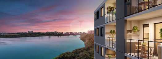 Fachada Noturna - Vista da Lagoa