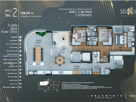 Venda Apartamento Praia Grande Guilhermina 1