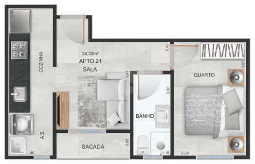 Venda Apartamento São Paulo Parque Peruche 1