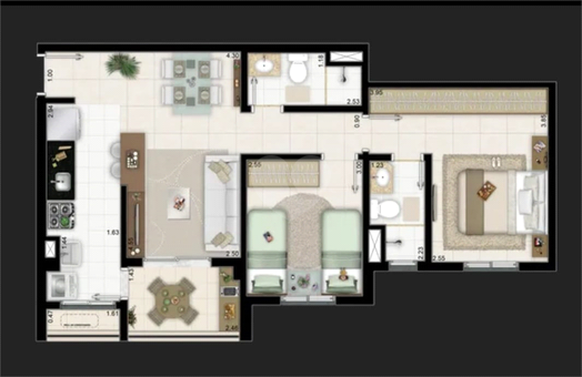 Venda Apartamento Santos Marapé 1